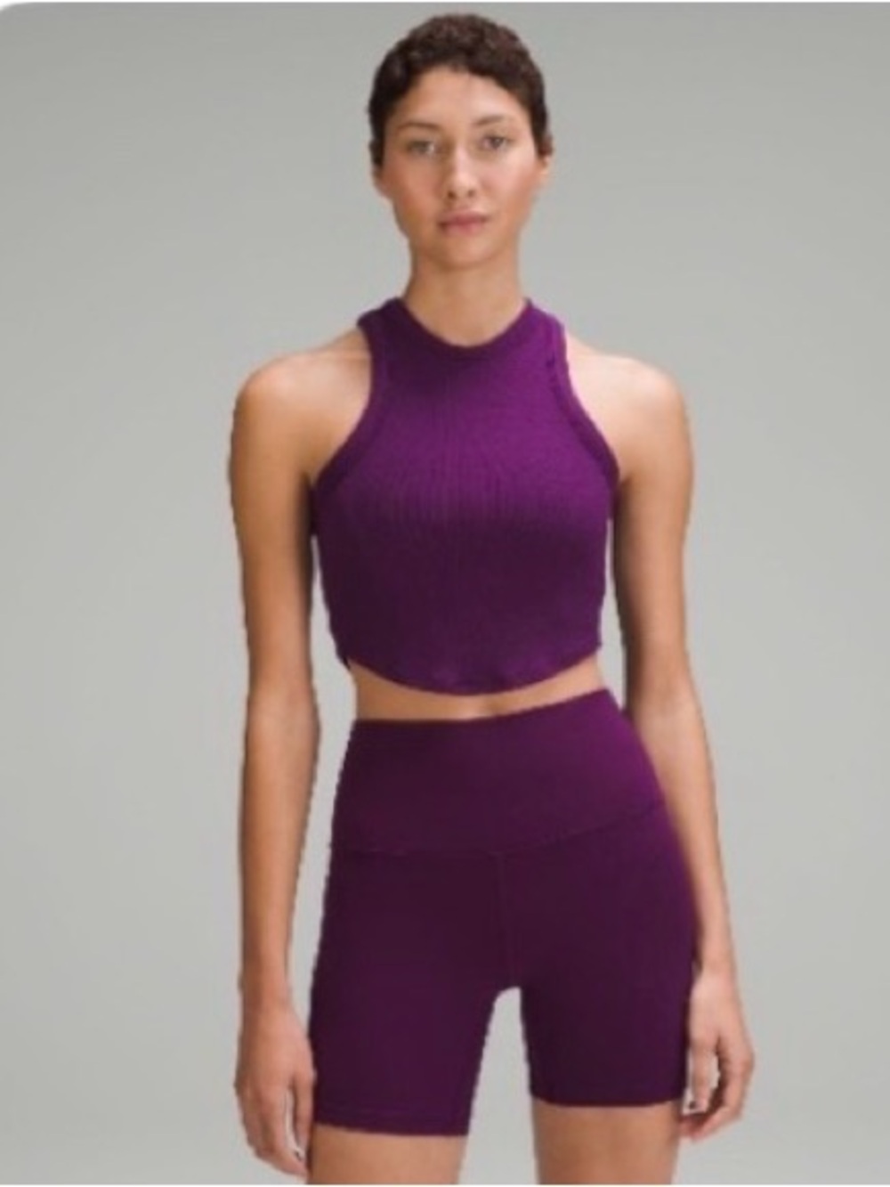 Lululemon hold tight Ribbed top. Magenta color